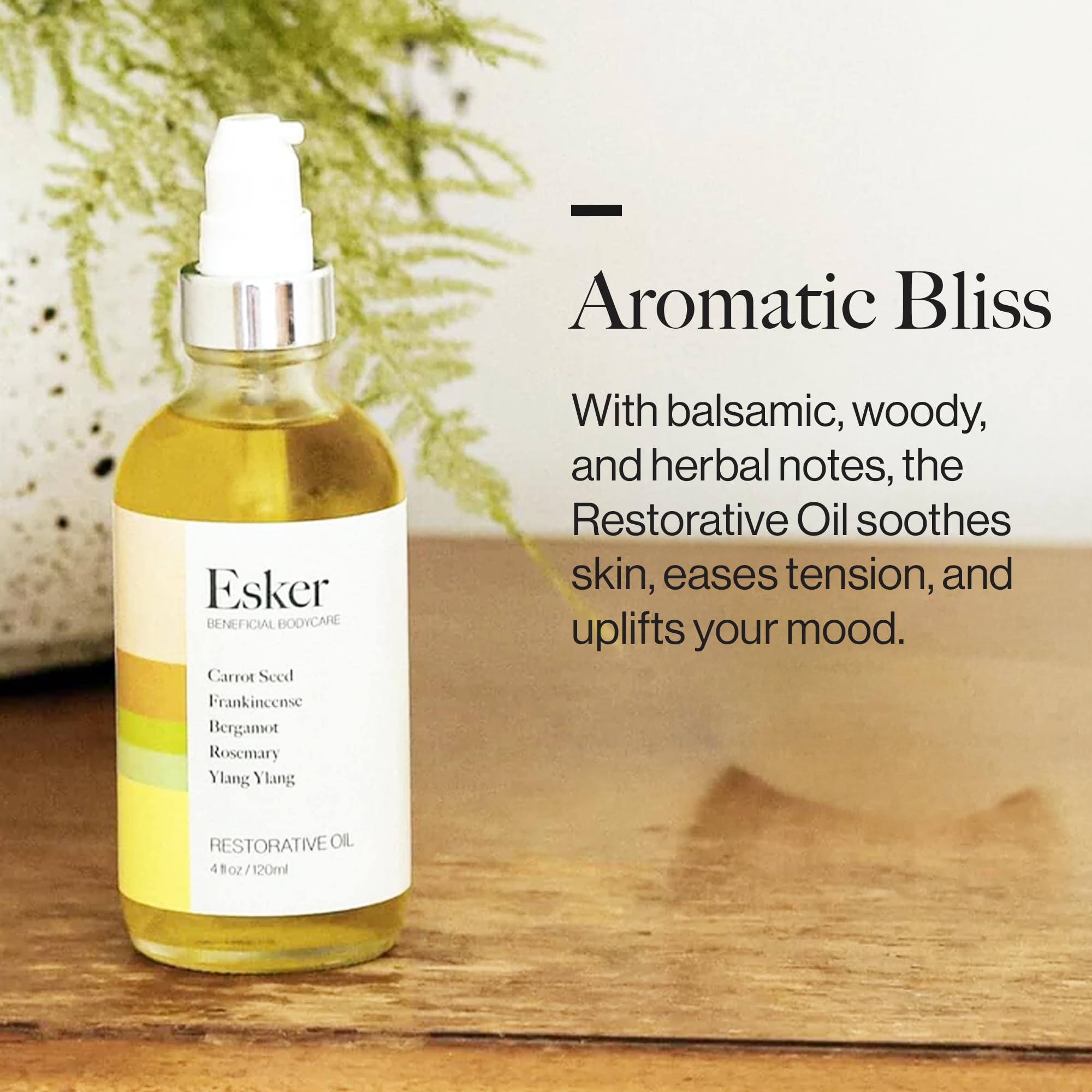ESKER Restorative Body Oil | Deep Hydration, Quick Absorption & Circulation Support | 4oz