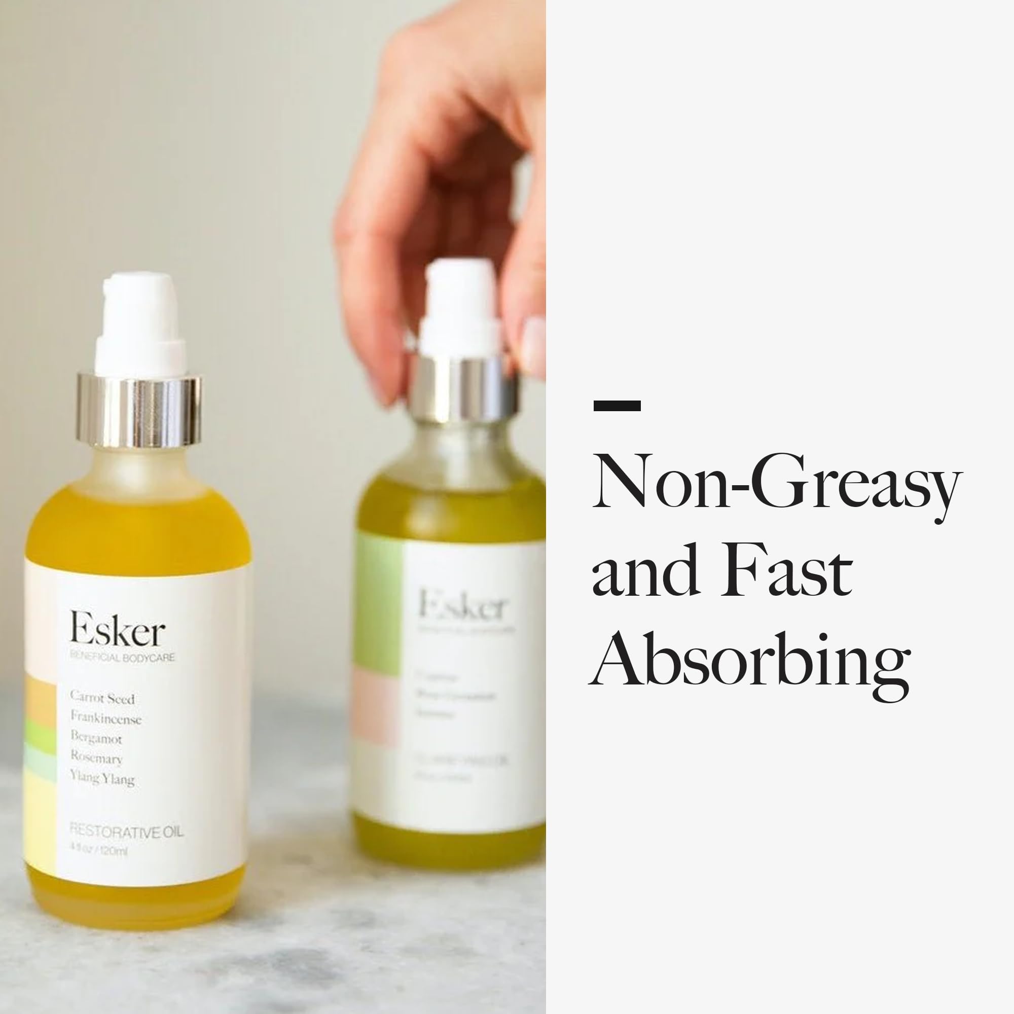 ESKER Restorative Body Oil | Deep Hydration, Quick Absorption & Circulation Support | 4oz
