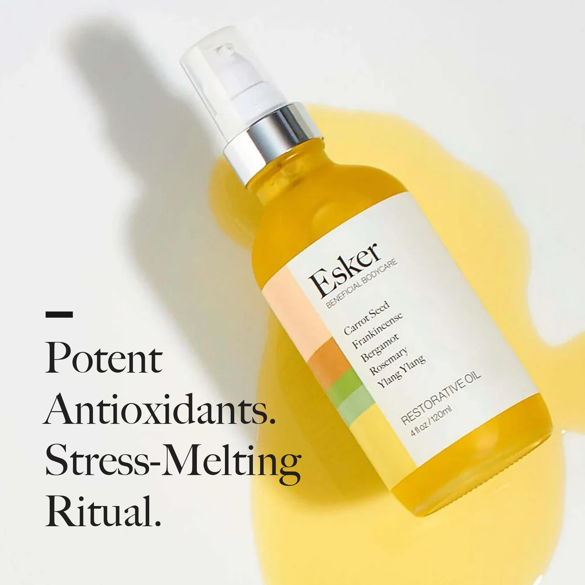 ESKER Restorative Body Oil | Deep Hydration, Quick Absorption & Circulation Support | 4oz