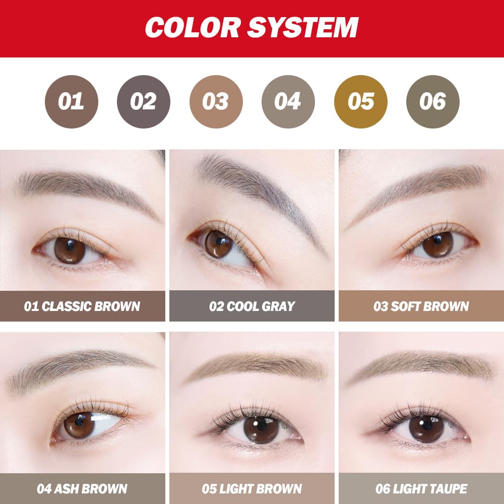 Espoir The Brow Balance Pencil #4 Ash Brown – Natural, Clump-Free Brow Texture | Korean Makeup