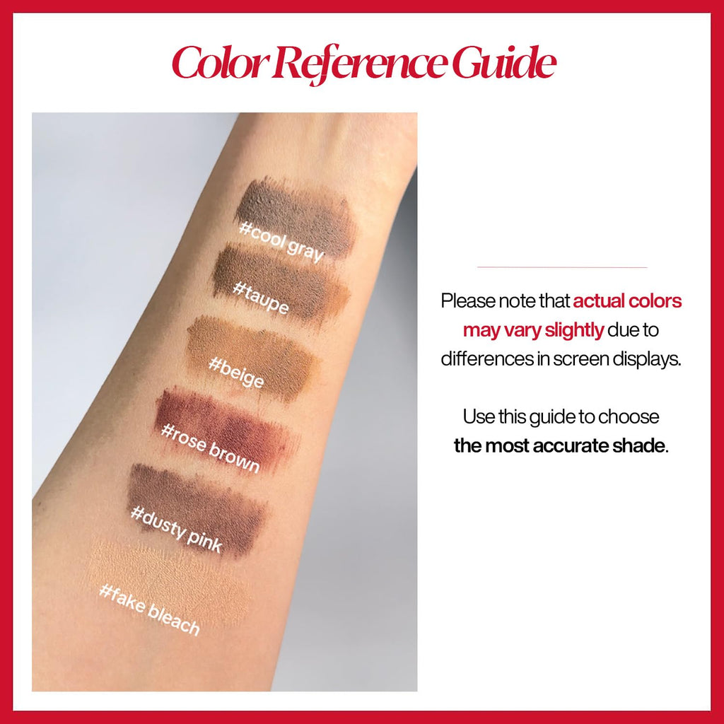 Espoir The Brow Color Fixing Cara Taupe #2 – Non-Clumping, Smudge-Proof Eyebrow Mascara