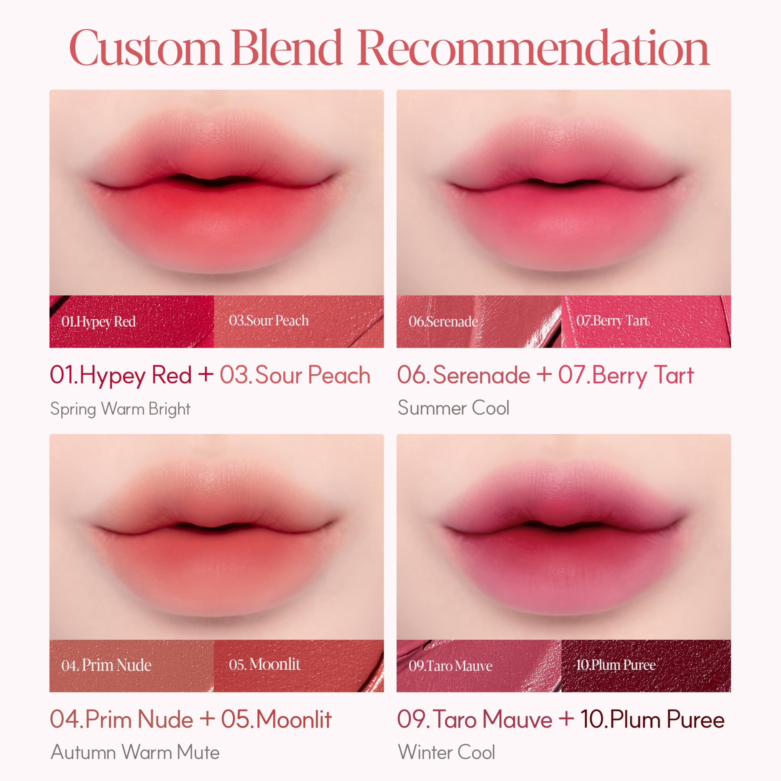 Espoir Couture Lip Tint Fitting Blur #10 Plum Pure – Smudge-Proof, Soft Creamy Texture, Lightweight Matte Finish | 0.14 oz