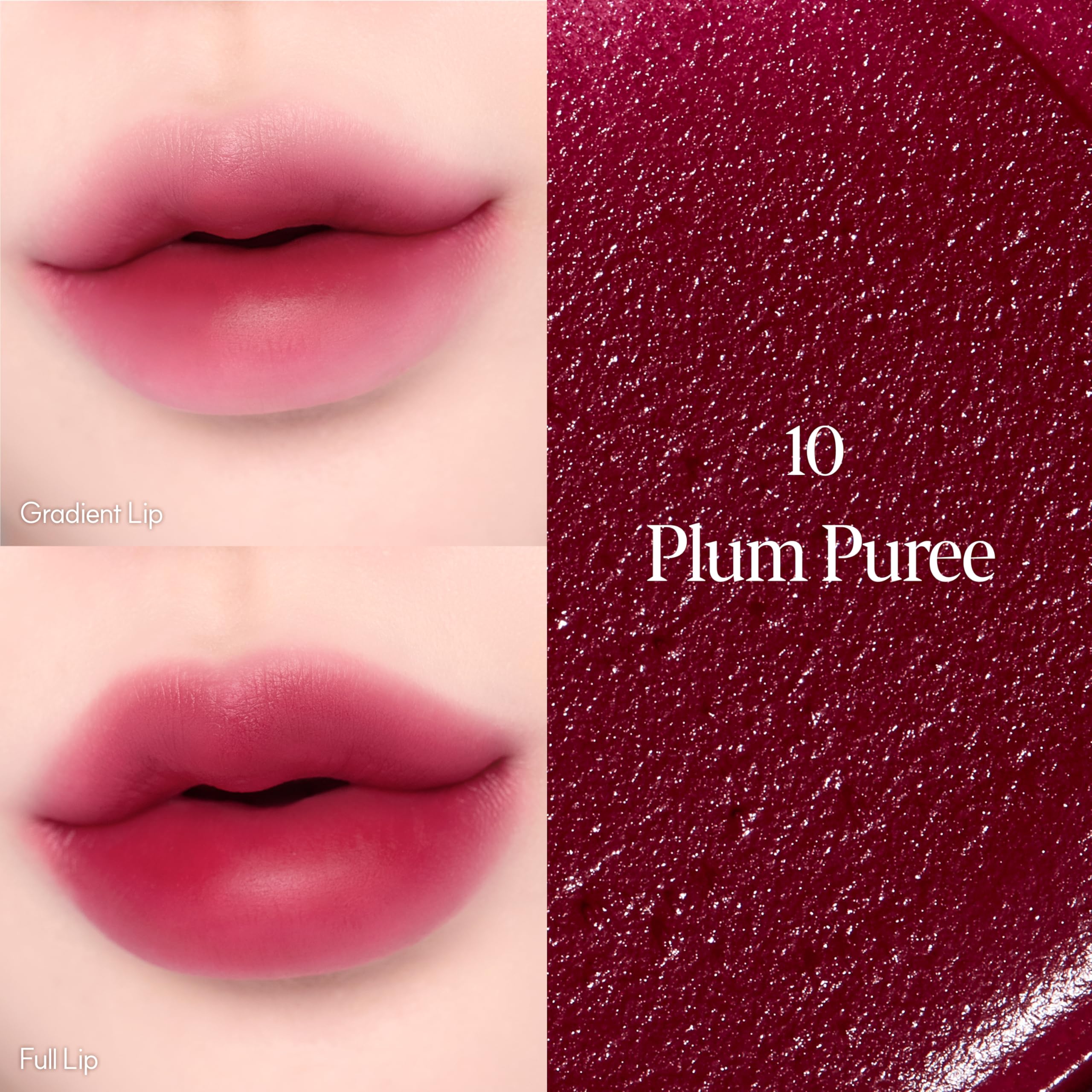Espoir Couture Lip Tint Fitting Blur #10 Plum Pure – Smudge-Proof, Soft Creamy Texture, Lightweight Matte Finish | 0.14 oz