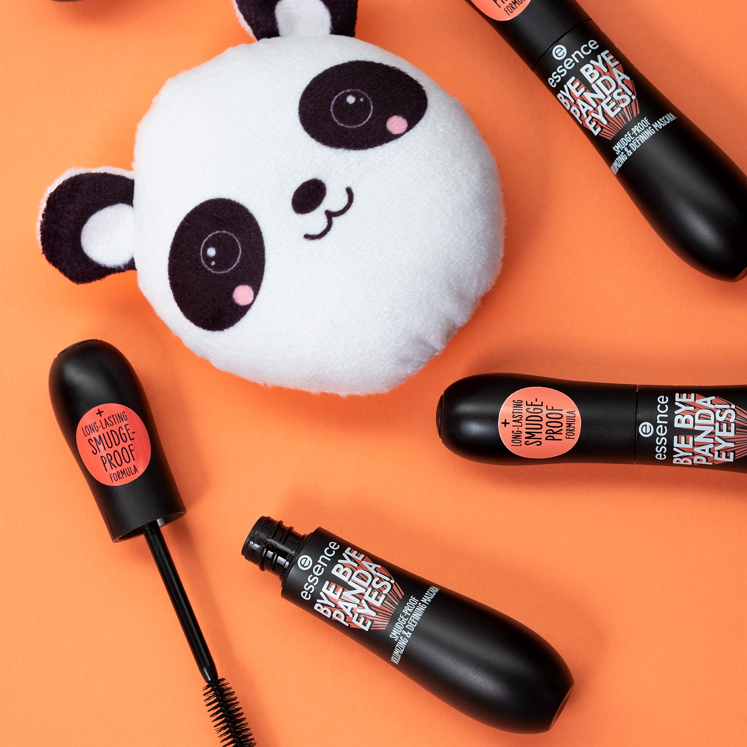 essence 3-Pack Bye Bye Panda Eyes Tubing Mascara – Smudge-Proof, Volumizing Definition, Vegan & Cruelty-Free
