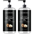 Essentially KateS Fractionated Coconut Oil 2x16 oz Pack (33.8 fl oz) No Scent – Carrier Oil for Essential Oils