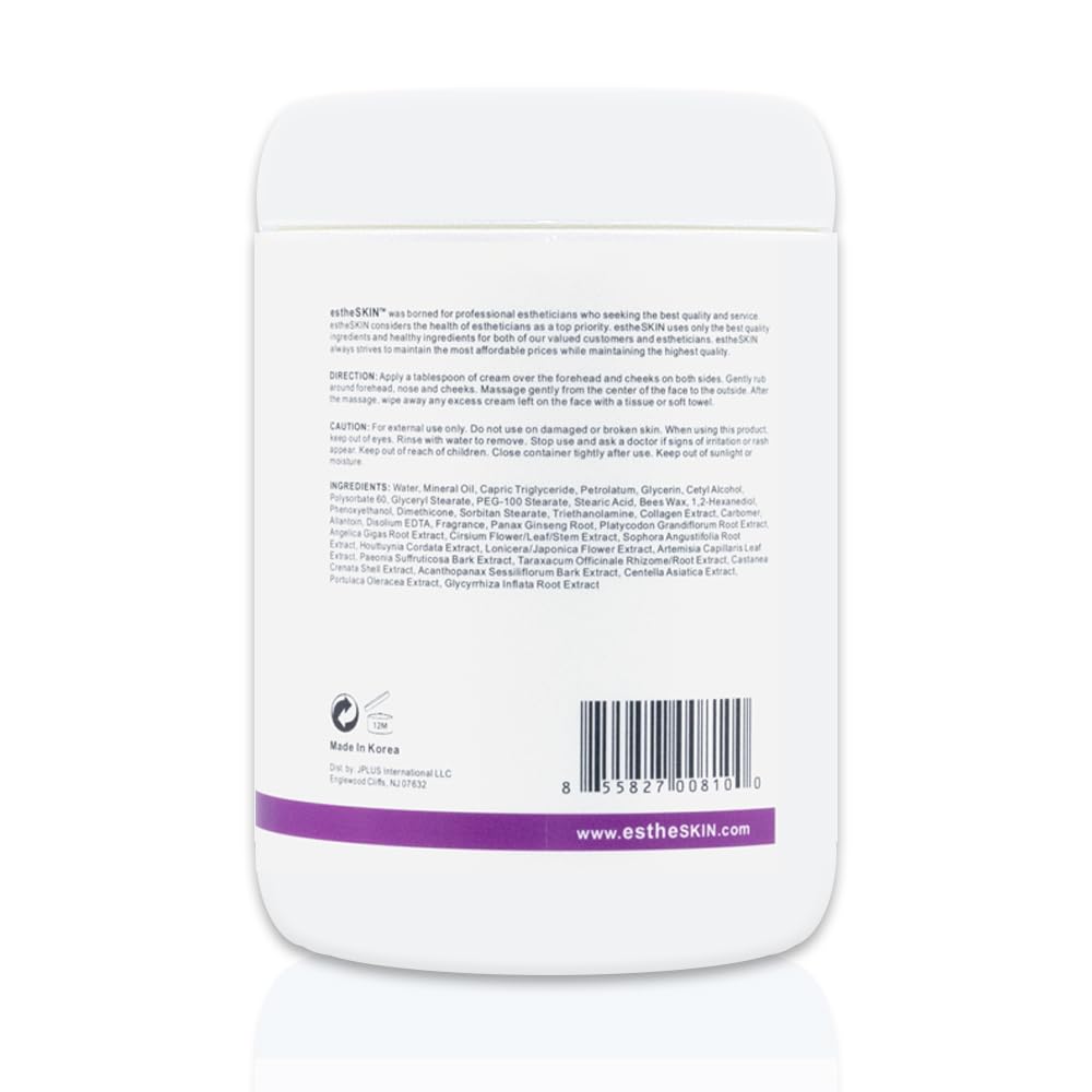estheSKIN Collagen Facial Massage Cream – 1000 ml / 33.8 fl oz for Mature & Normal Skin