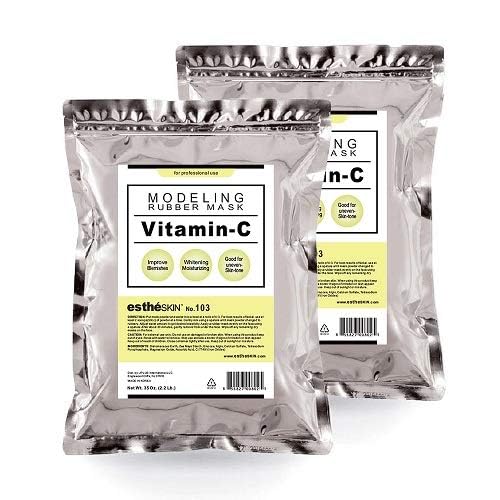 estheSKIN No.103 Vitamin-C Modeling Mask Powder – 2 Pack, 35 Oz | Professional Facial Treatment