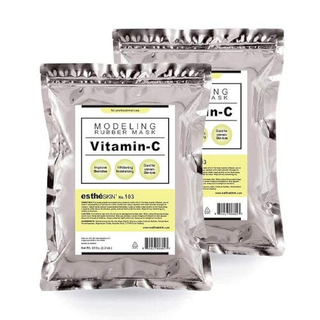 estheSKIN No.103 Vitamin-C Modeling Mask Powder – 2 Pack, 35 Oz | Professional Facial Treatment