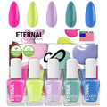 Eternal 5-Color Nail Polish Set – Pink, Green, Blue, Yellow, Purple | Quick-Dry, Non-Toxic, Made in USA