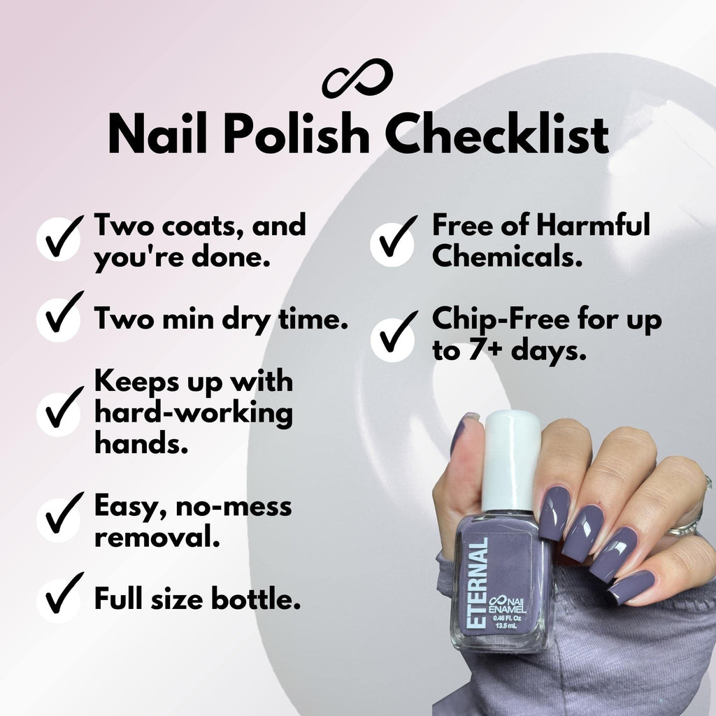 Eternal Blue Nail Polish Set – 5-Piece Dark Elegant Collection, Quick Dry & Long-Lasting, Made in USA