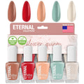 Eternal Flower Queen Pastel Nail Polish Set – 5-Piece Quick-Dry, USA Made (13.5mL Each)