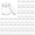Eternal Moment 36 Pack 3oz Round Clear Plastic Jars with Clear Lids – Cosmetic Containers for Lotion, Slime & Travel