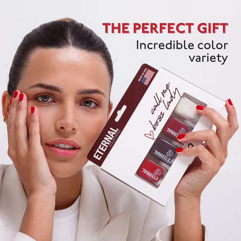 Eternal Nail Polish Set 4-Piece Kit – Call Me Boss Lady | Quick Dry, Long Lasting, Cruelty Free, Made in USA