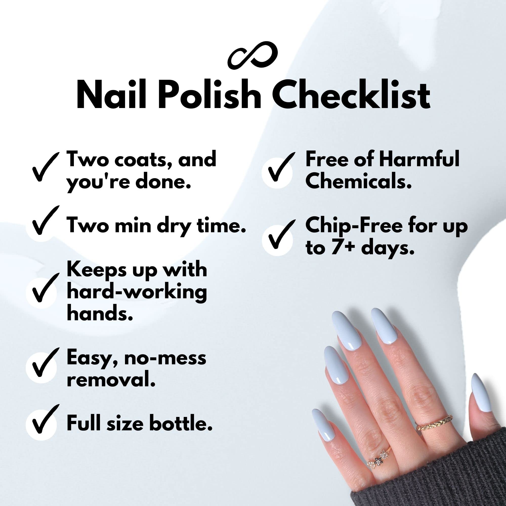 Eternal Pastel Nail Polish Sets – CHIC PASTELS, 5-Piece Non-Toxic Kit (Made in USA, 13.5mL each)