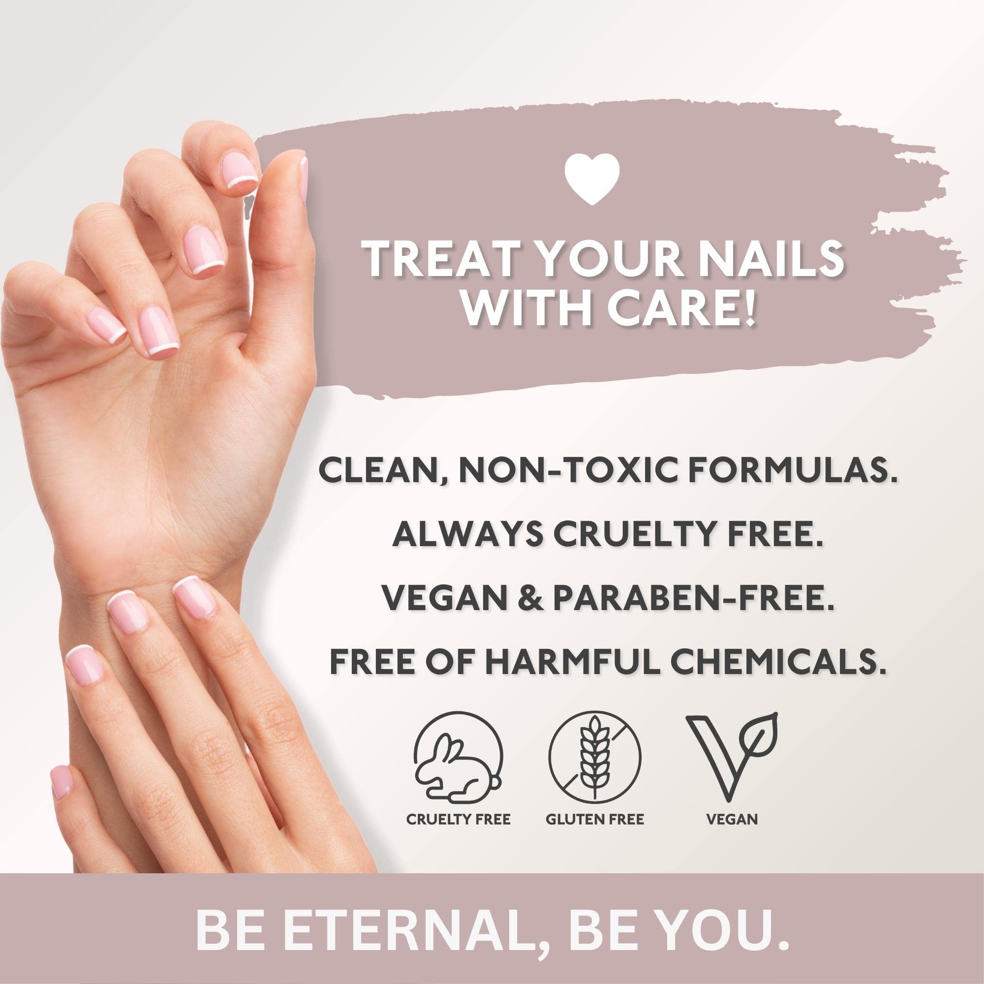 Eternal Pastel Nail Polish Set – Classic Me (Set of 5, 13.5 mL each) Made in USA