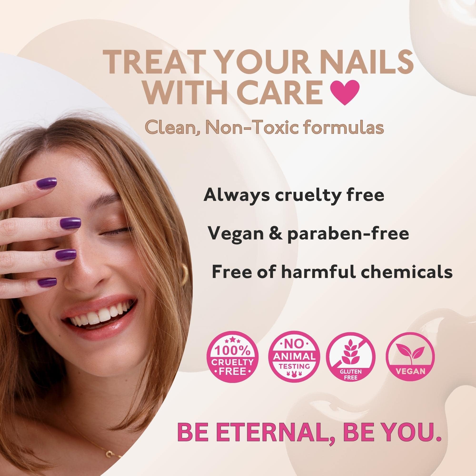 Eternal Pink Nail Polish Set – 5 Pastel Shades, Fast-Dry & Long-Lasting, Made in the USA