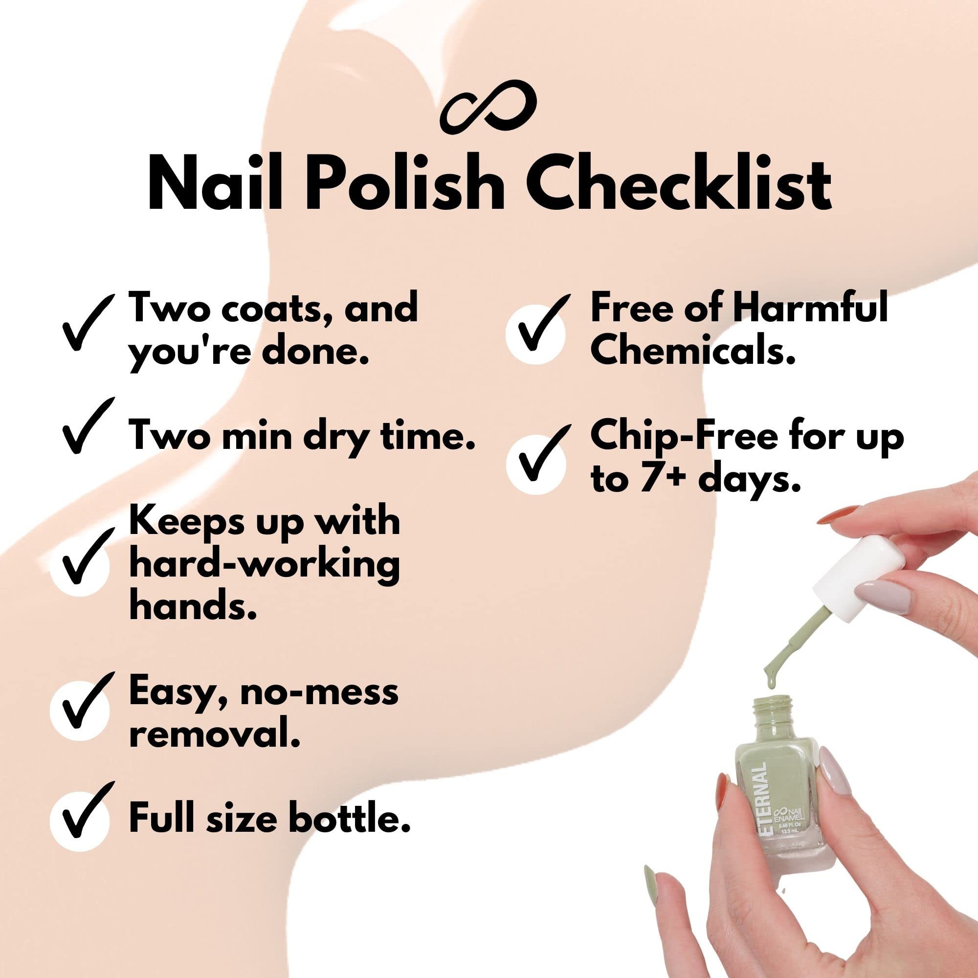 Eternal Safari Nail Polish Set – 5x 13.5mL, Quick Dry, Non-Toxic, Made in USA