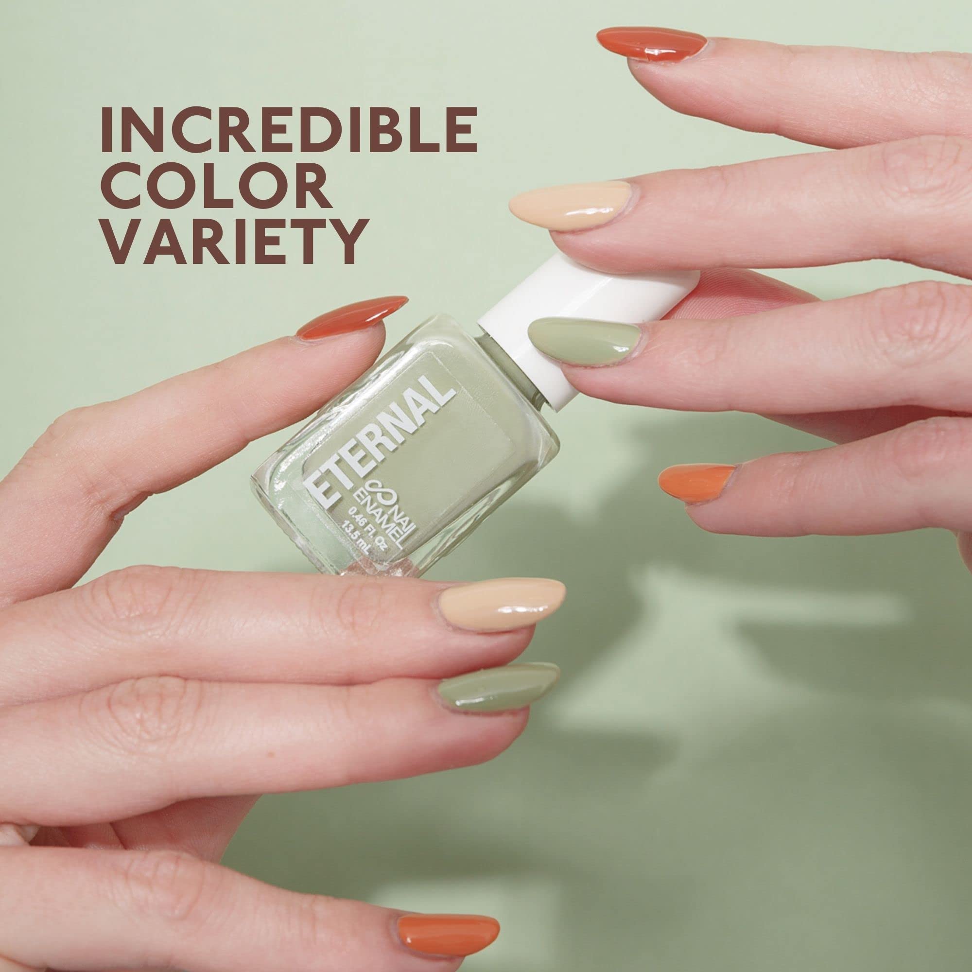Eternal Safari Nail Polish Set – 5x 13.5mL, Quick Dry, Non-Toxic, Made in USA