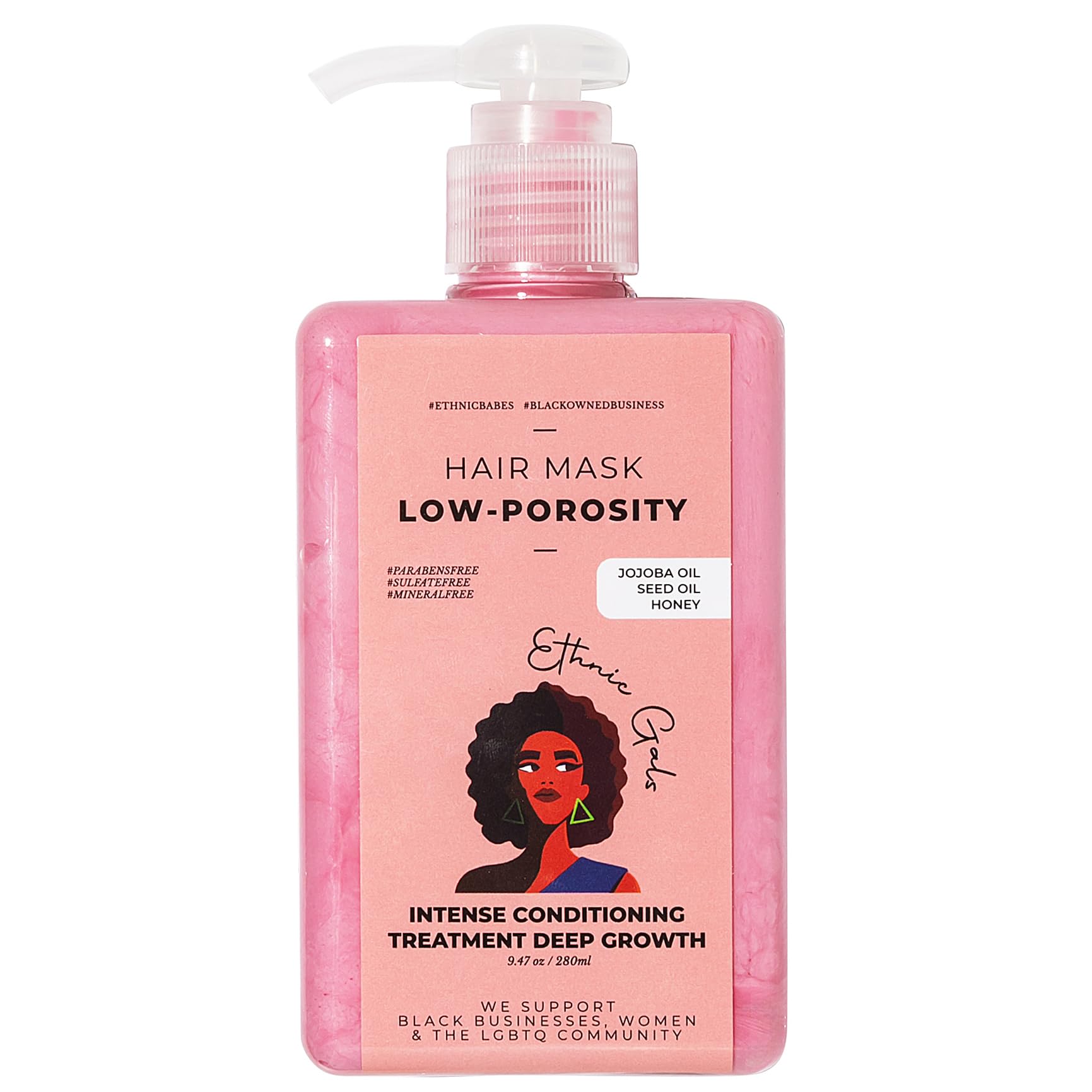 Ethnic Gals Low Porosity Hair Mask – Deep Moisture & Repair (9.5 oz)