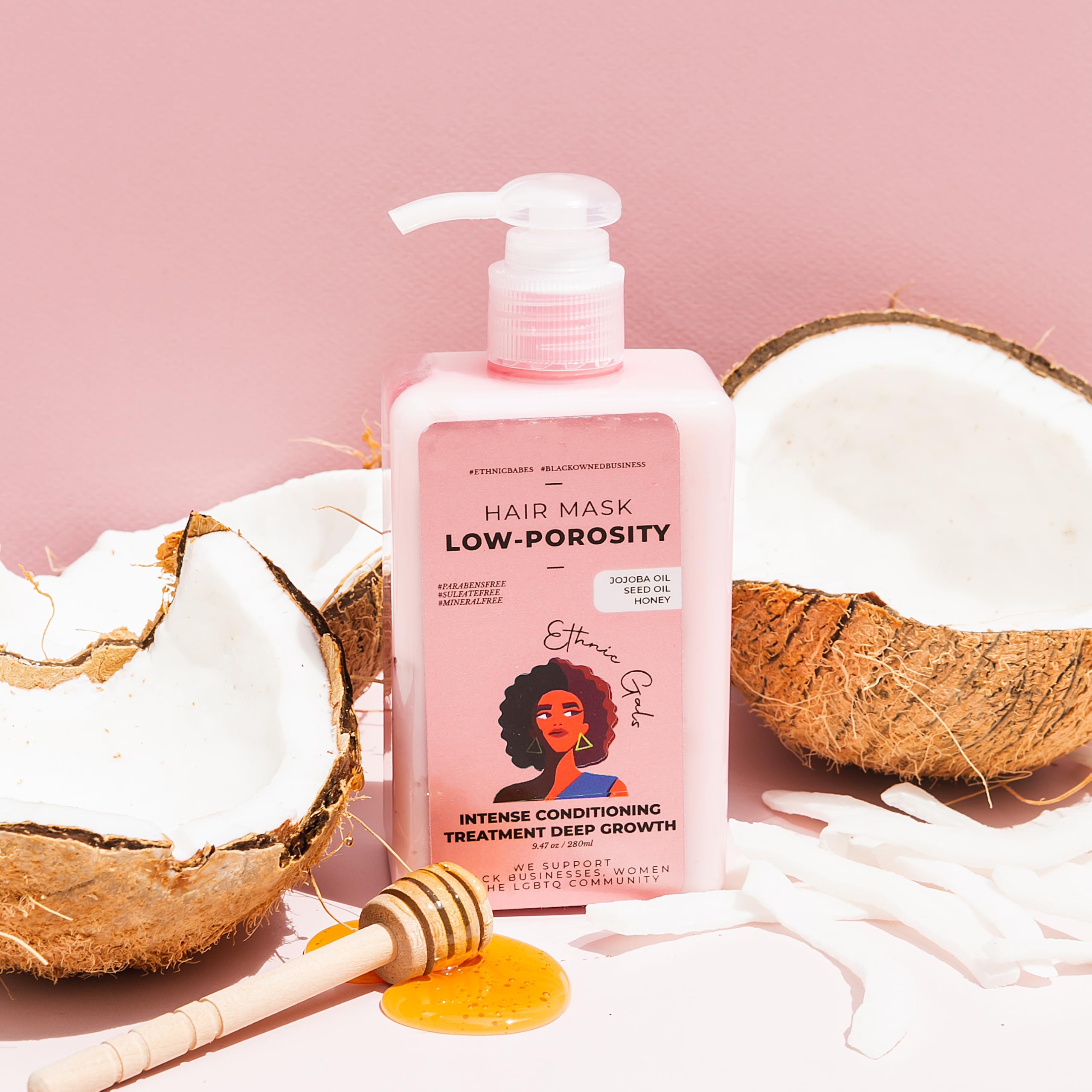 Ethnic Gals Low Porosity Hair Mask – Deep Moisture & Repair (9.5 oz)