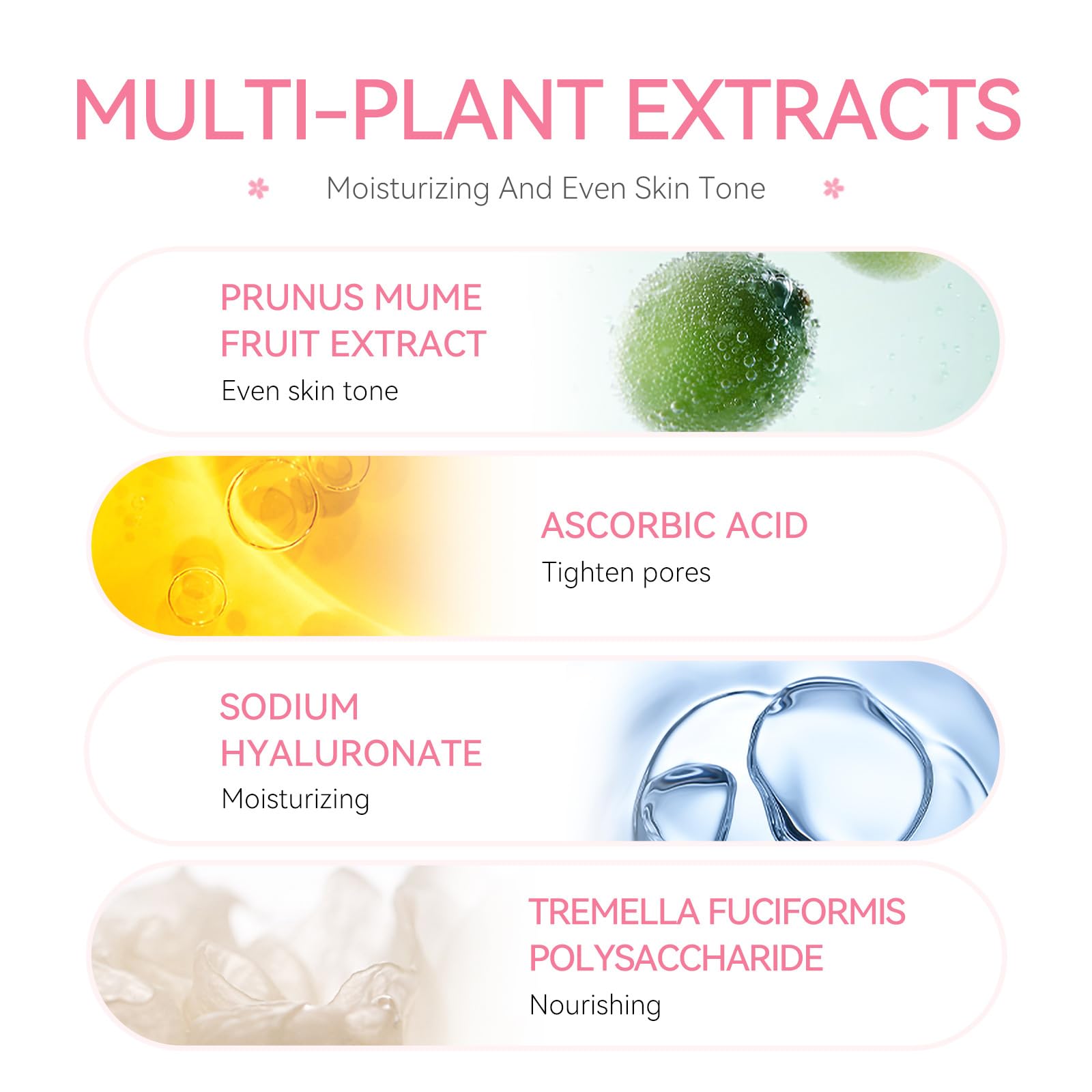 Etuanxi 60 Mini Travel Skincare Set — Face Wash, Serum, Toner, Lotion & Sakura Mud Mask