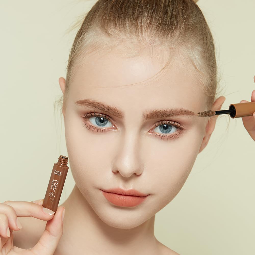 ETUDE Color My Brows Brow Mascara – 3D Natural Color, Beeswax & Carnauba, Blondie Brown (0.152 fl oz)
