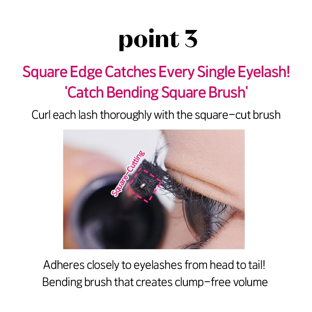 ETUDE Curl Fix Mascara Volume 1+1 Set – Waterproof, 24-Hour Curl, Dense Volume, Vegan Certified