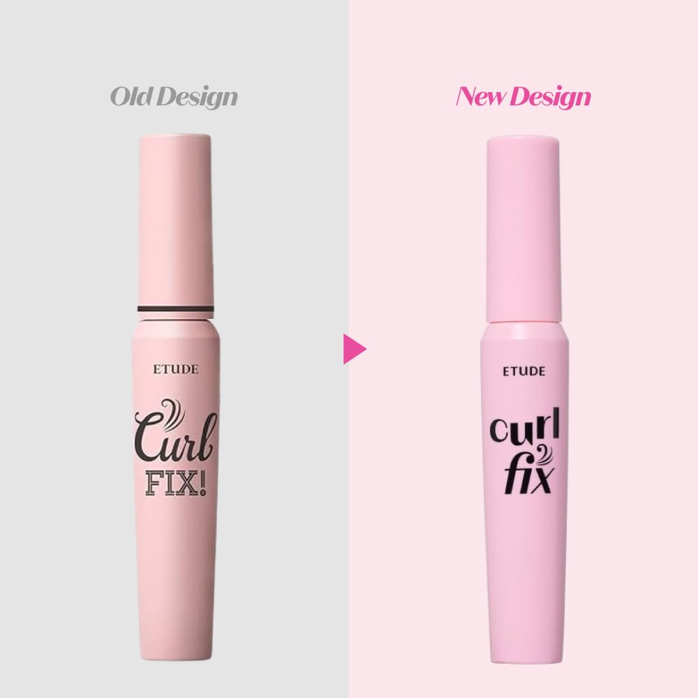 ETUDE Curl Fix Mascara Black 1+1 Set – Waterproof, 24H Curl, Vegan Certified