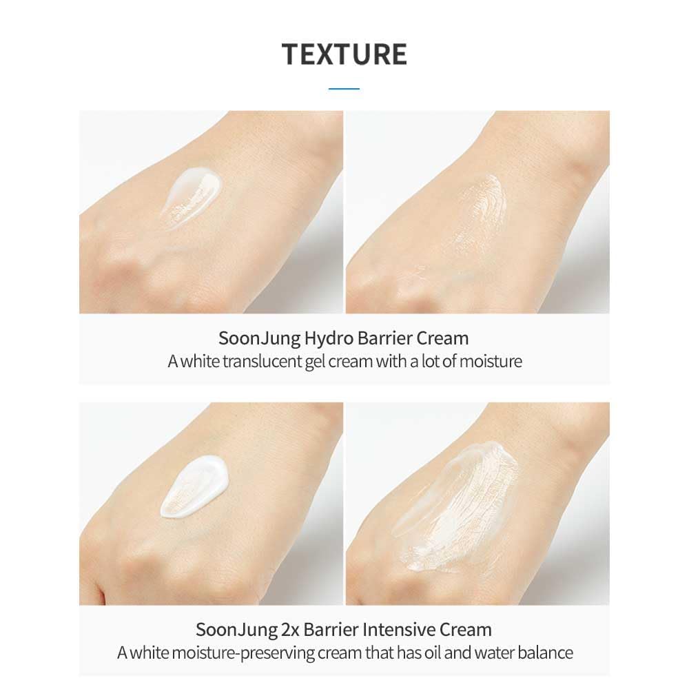 ETUDE SoonJung Hydro Barrier Cream Duo Set | 92.5% Moisturizing Gel, pH Balanced, 8.78 fl oz
