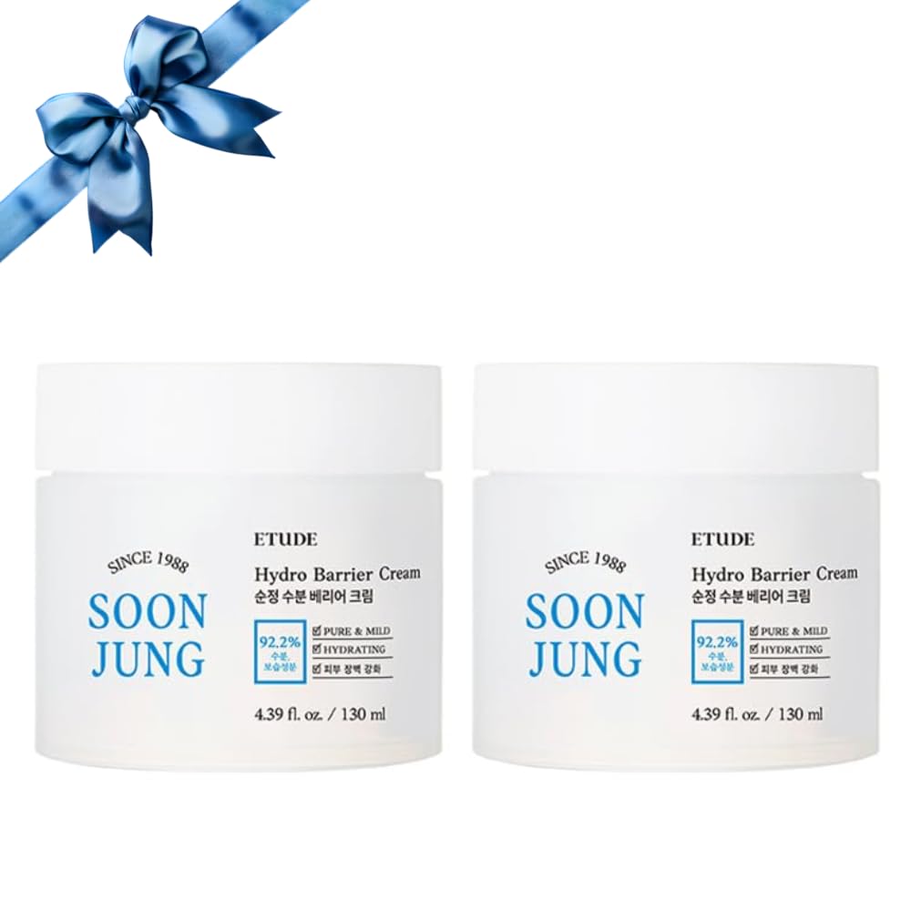 ETUDE SoonJung Hydro Barrier Cream Duo Set | 92.5% Moisturizing Gel, pH Balanced, 8.78 fl oz