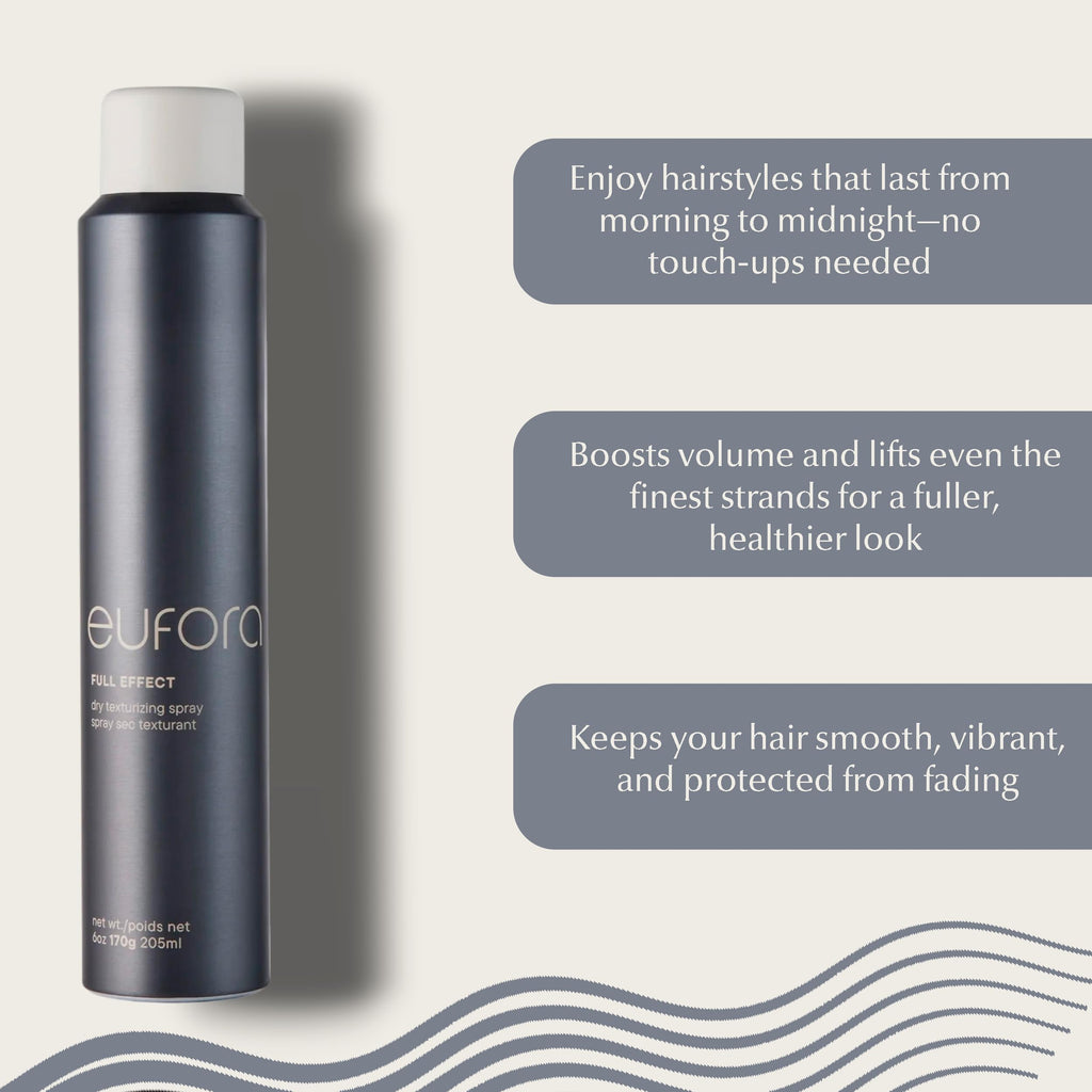 Eufora Full Effect Texturizing Spray – 6 Oz | Lightweight Texture & Anti-Frizz