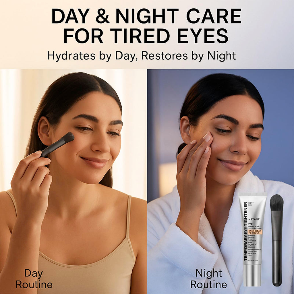 Euralissea Perfection Eye Tightener Cream – 2PCS with 2 Brushes | Instant Firming for Puffiness, Fine Lines & Wrinkles