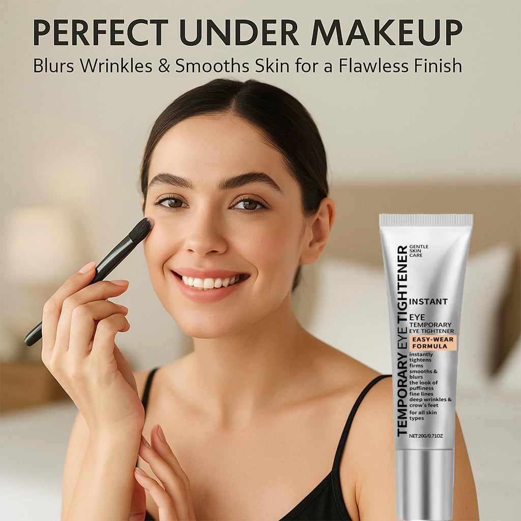 Euralissea Perfection Eye Tightener Cream – 2PCS with 2 Brushes | Instant Firming for Puffiness, Fine Lines & Wrinkles