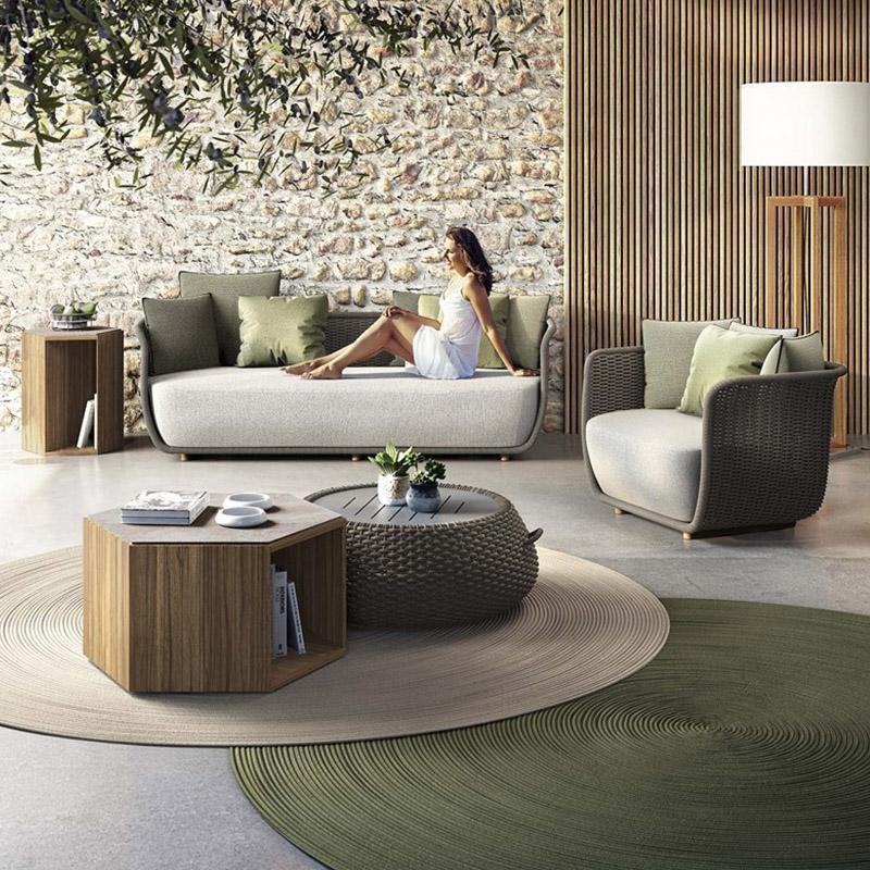 Eusden Rattan Outdoor Sofa Set, Outdoor Furniture