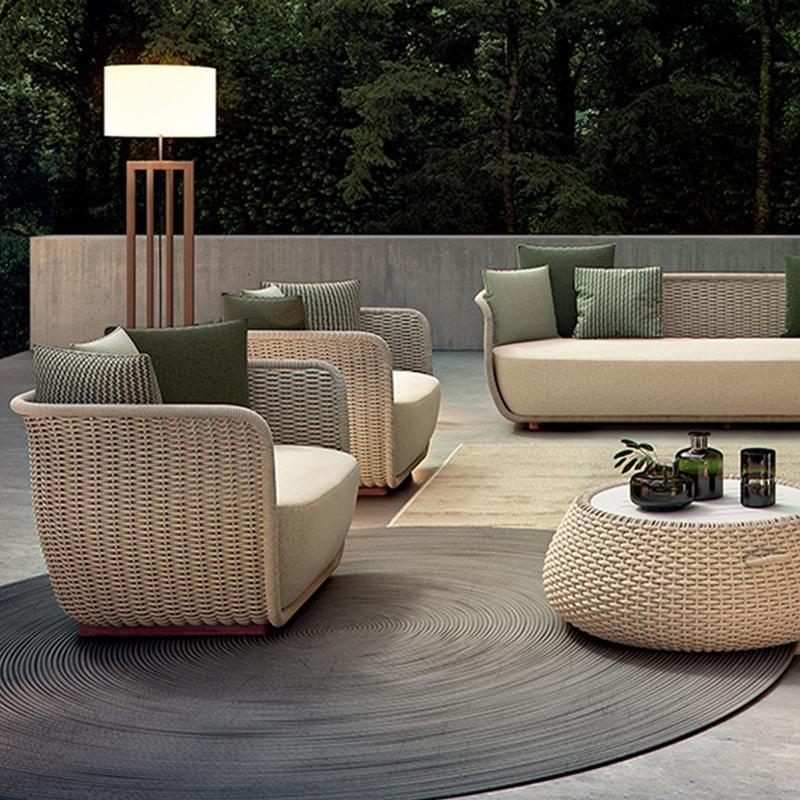 Eusden Rattan Outdoor Sofa Set, Outdoor Furniture