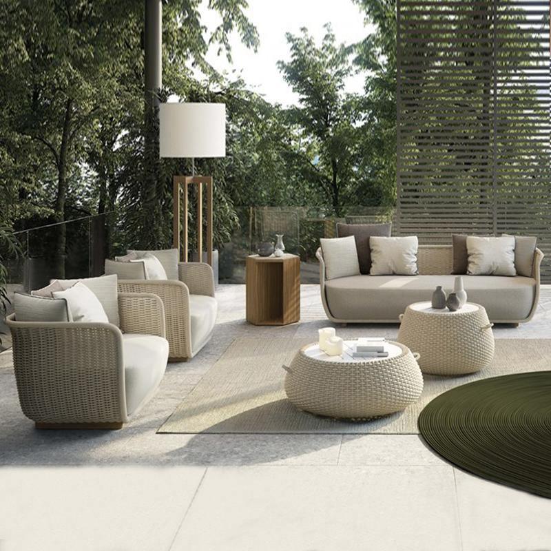 Eusden Rattan Outdoor Sofa Set, Outdoor Furniture