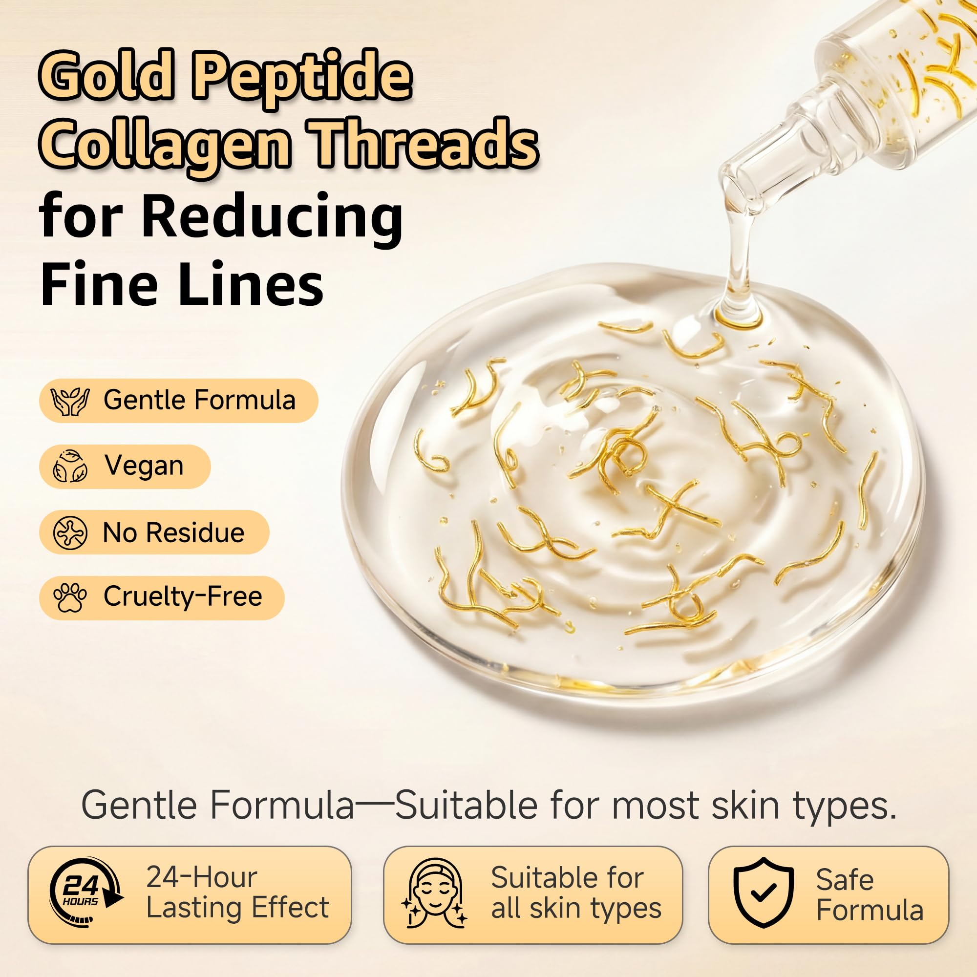 Eustofeyce Deep Collagen Serum Silk Peptide Intensive Lifting Ampoule – Korean Anti-Aging Serum for Face