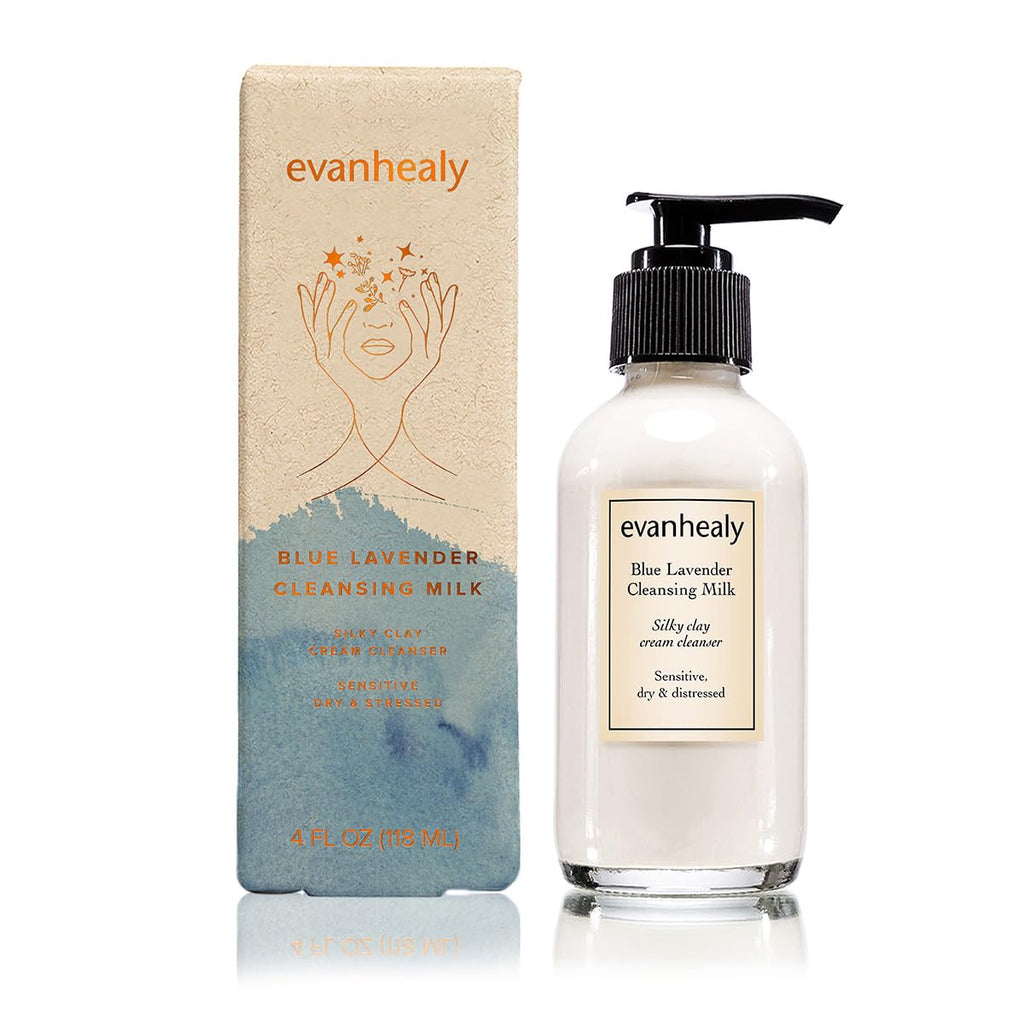 evanhealy Blue Lavender Cleansing Milk – Soothe & Calm Reactive Skin