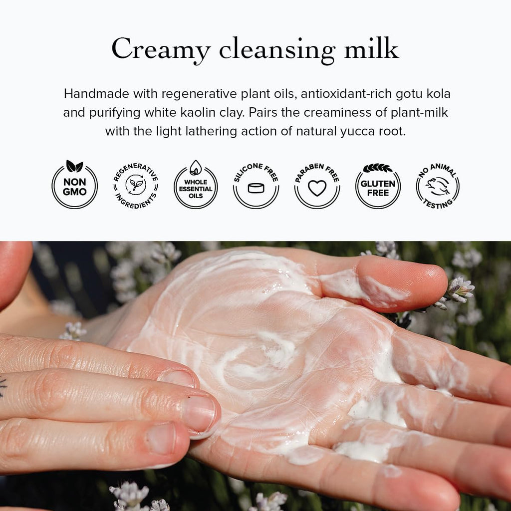 evanhealy Blue Lavender Cleansing Milk – Soothe & Calm Reactive Skin