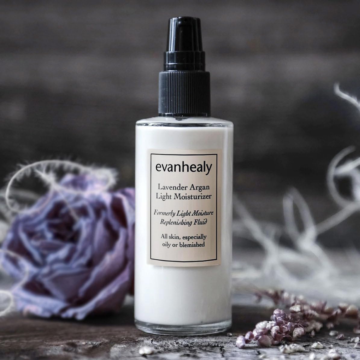 Evanhealy Lavender Argan Light Moisturizer | Sheer Antioxidant Cream for Oily & Sensitive Skin
