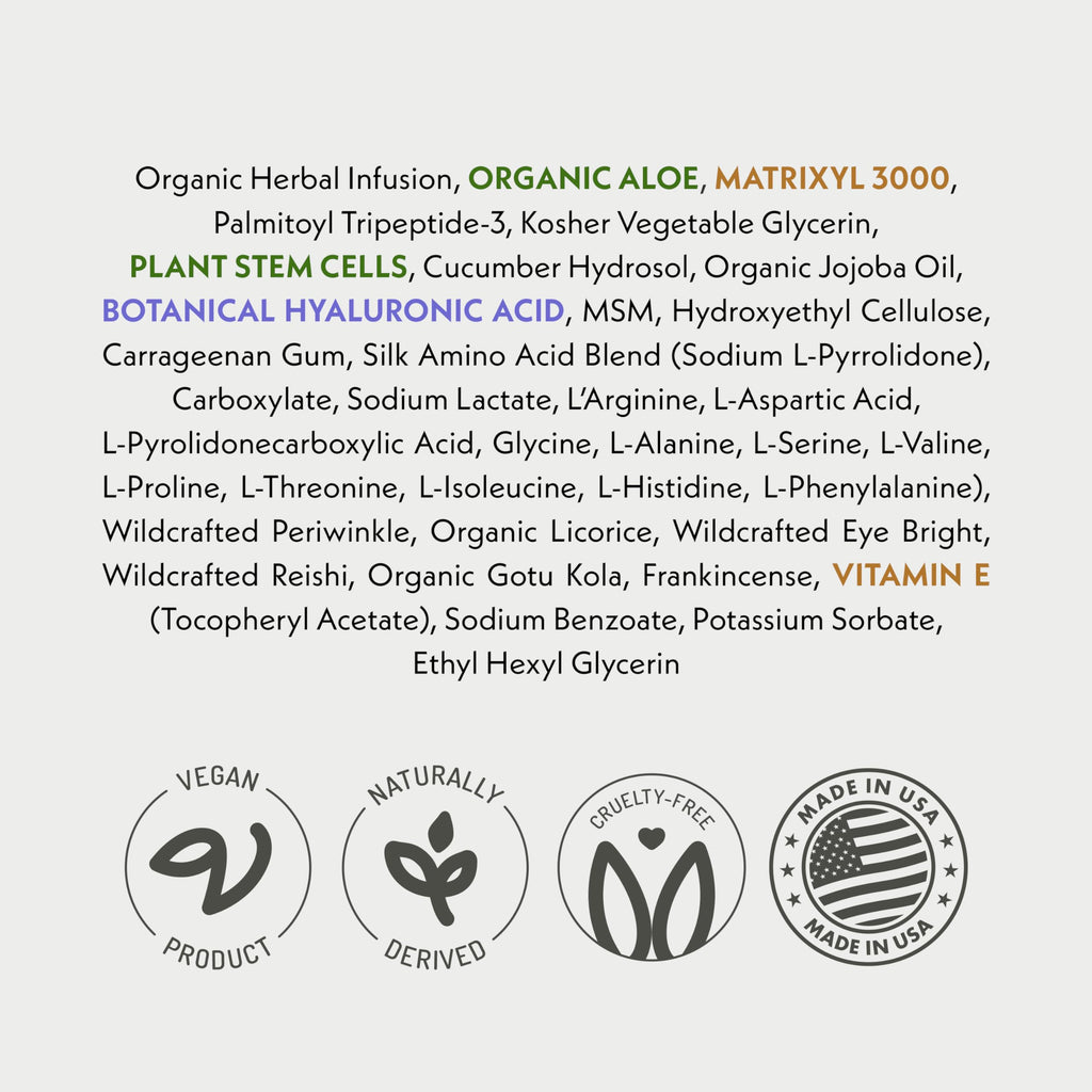Eve Hansen Anti-Aging Eye Gel with Peptides | Plant Stem Cells, Hyaluronic Acid & Vitamin E | Cruelty-Free, Vegan, Made in USA | 0.5 oz