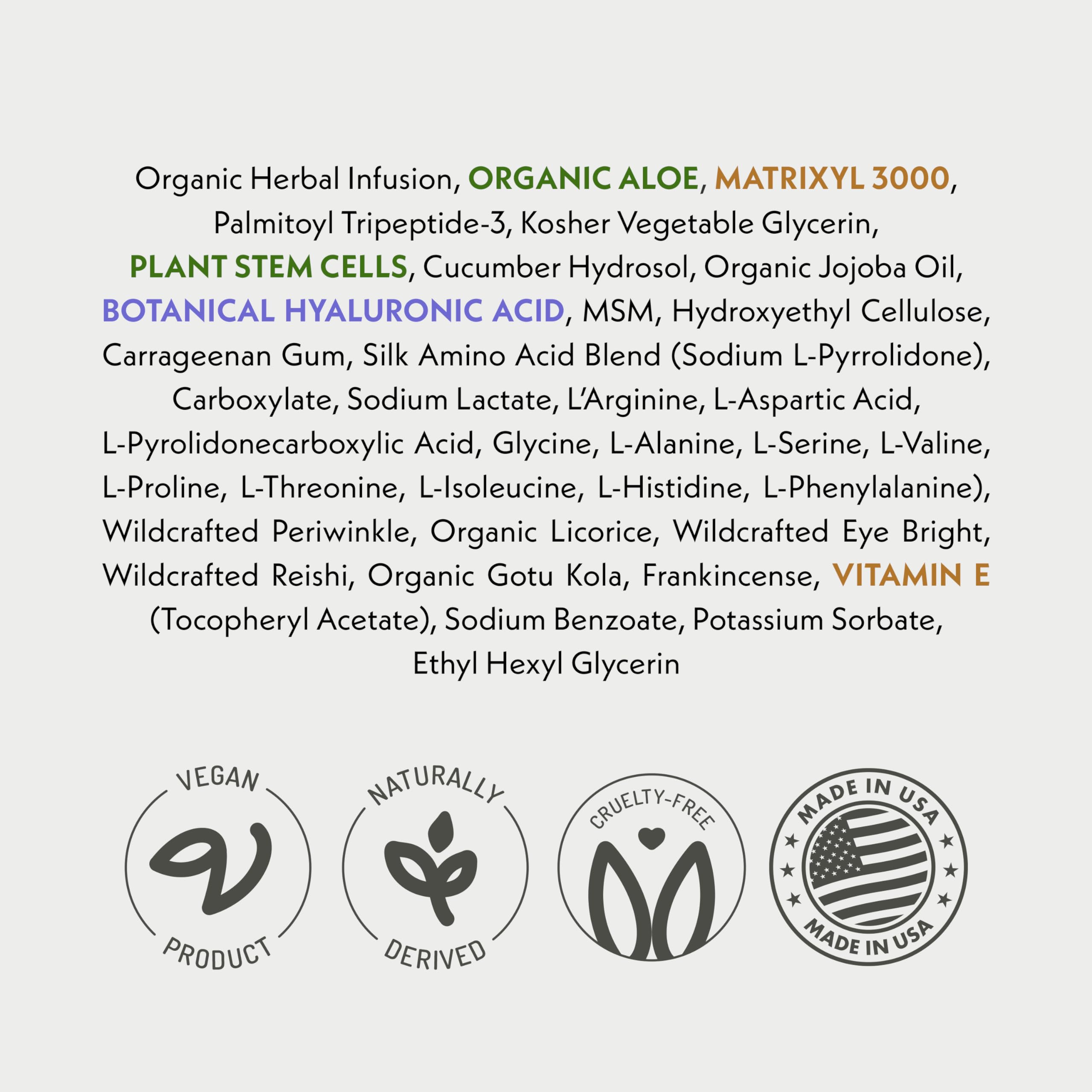Eve Hansen Anti-Aging Eye Gel with Peptides | Plant Stem Cells, Hyaluronic Acid & Vitamin E | Cruelty-Free, Vegan, Made in USA | 0.5 oz