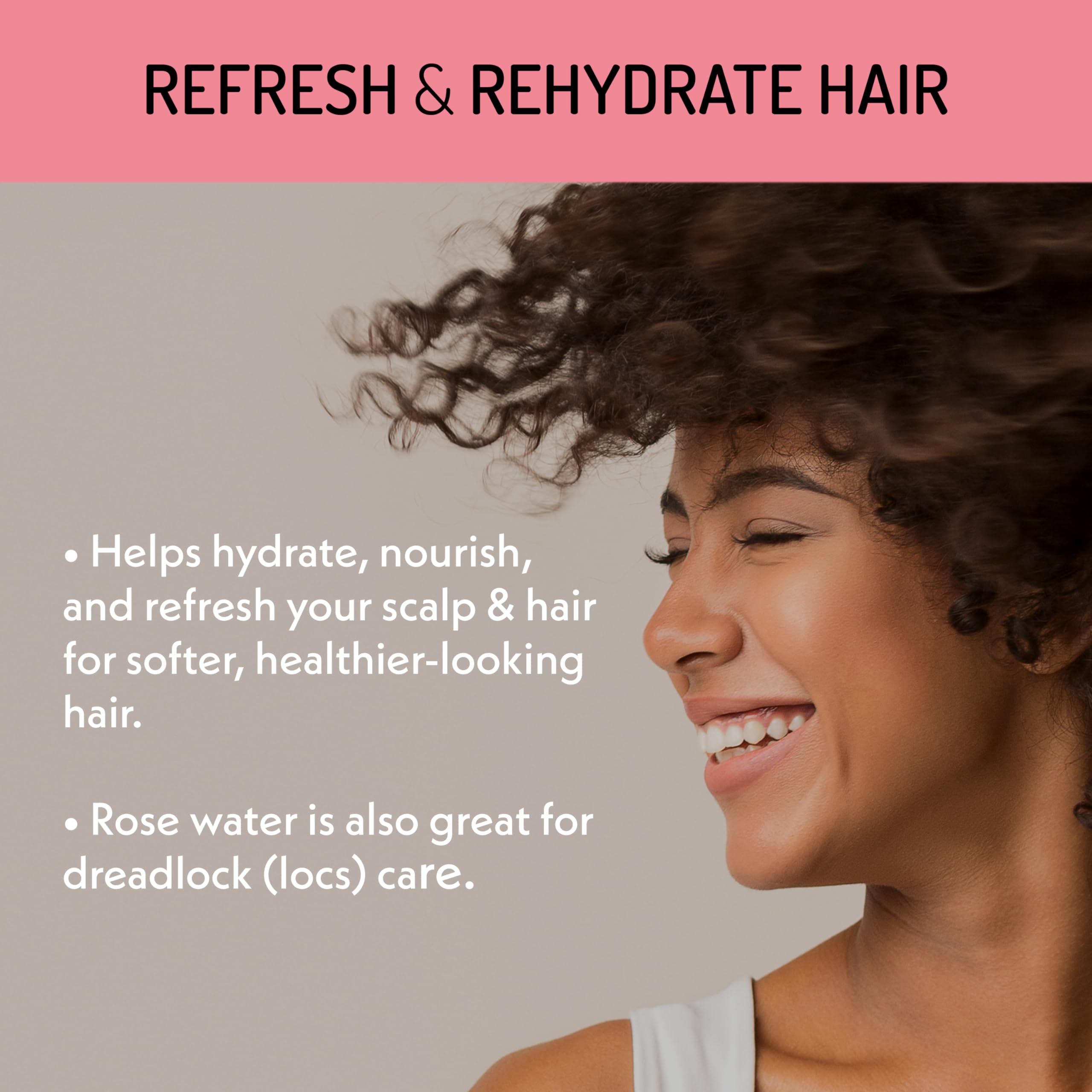 Eve Hansen Organic Rose Water Spray for Face | 8 oz Moroccan Rosewater Toner & Setting Mist