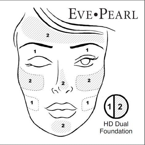 EVE PEARL HD Dual Foundation - Full Coverage, Long-Lasting, Lightweight Formula with Vitamin E (Medium)