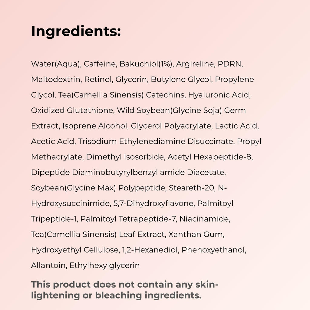 Everbloom Naturals Salmon DNA PDRN Eye Serum Roller with Bakuchiol, Argireline, and Caffeine