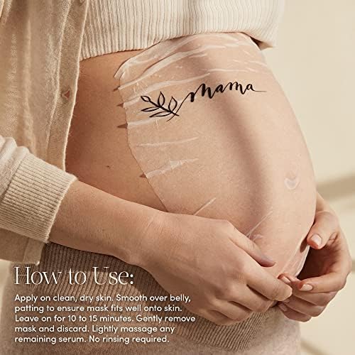 Evereden Soothing Belly Mask – Hydrating, Nourishing Pregnancy Skin Care (4-Pack)