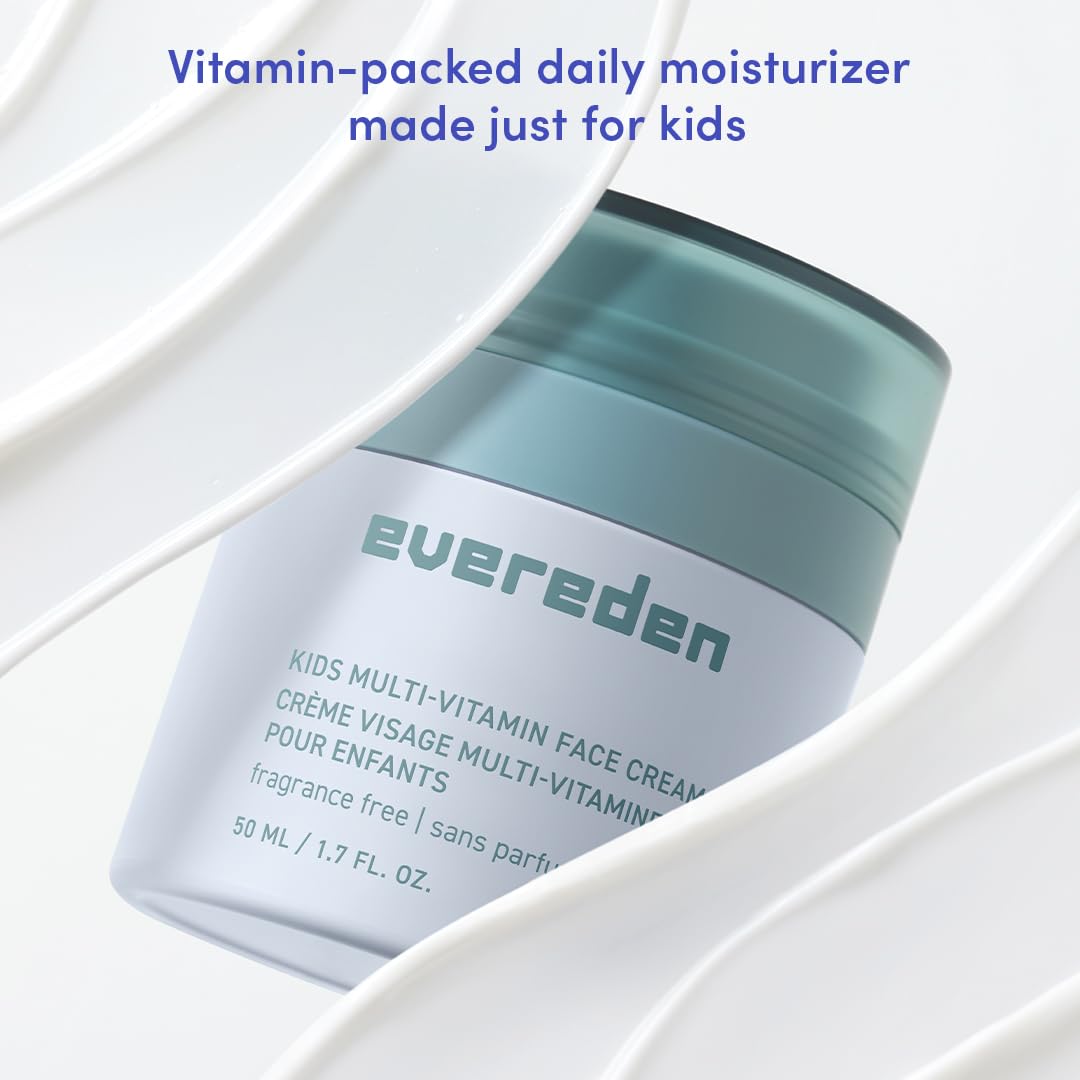 Evereden Daily 1-2-3 Routine: Fragrance-Free Kids Skincare Set — Cleanser, Hydration & SPF 30 Mineral Sunscreen