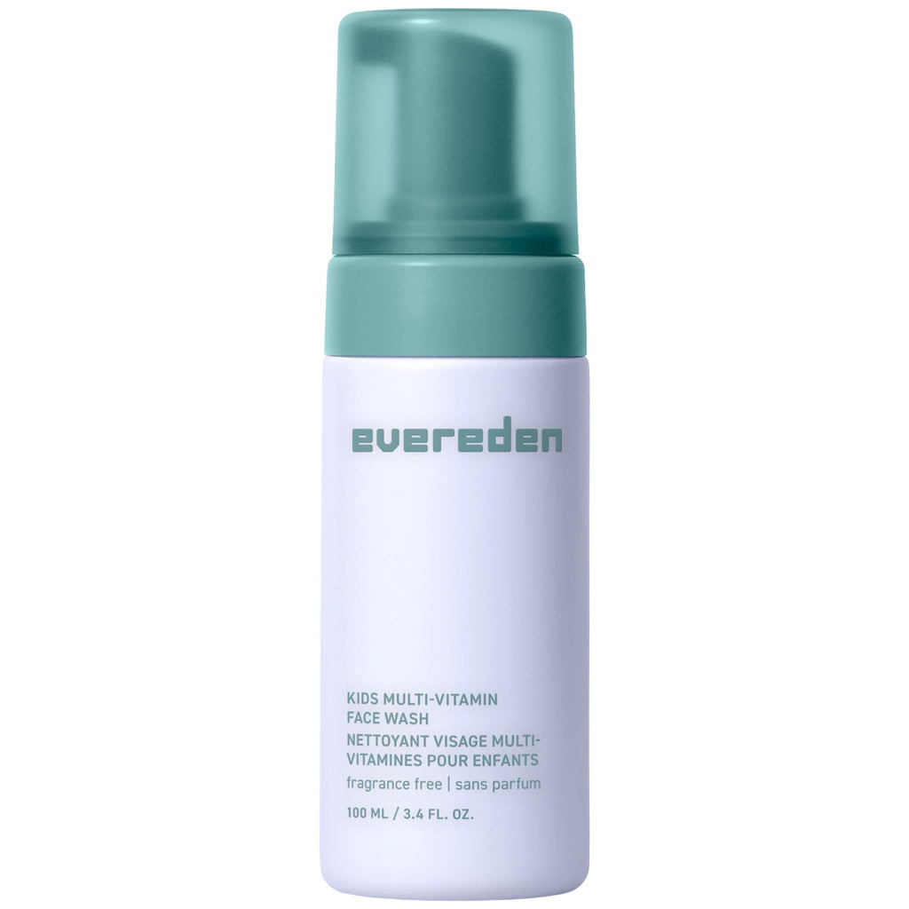 Evereden Fragrance Free Kids Face Wash – 3.4 oz | Gentle Unscented Cleanser for Sensitive Skin