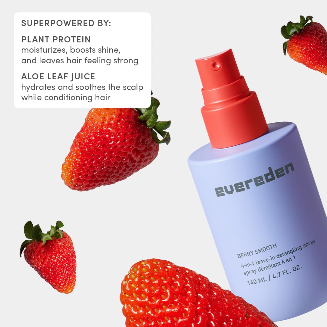 Evereden Kids Detangler Spray 4-in-1 | Detangle, Moisturize & Strengthen | Pack of 2