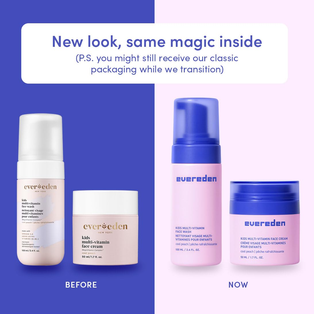 Evereden Happy Kids Routine: Multi-Vitamin Face Wash & Peach Lip Oil